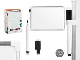 Pincello Pizarra Magnética de Aluminio Blanca 25 x 35 cm (Set de 12)