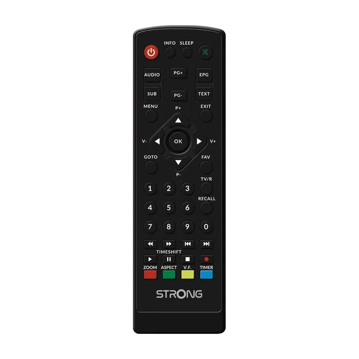 Strong Receptor Digital TDT SRT 8208 HD con DVB-T2, HEVC H.265, Ethernet, USB para Grabar, Grabación en Directo, EPG 7 Días, Salida HDMI, Negro