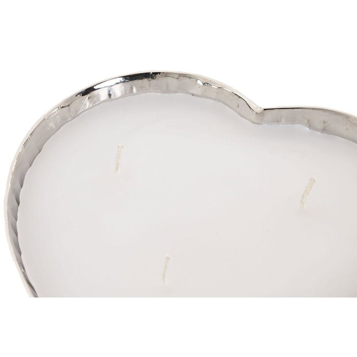DKD Home Decor Vela Corazon Dorado Plateado Cera Parafina Aluminio 18 x 3.5 x 18 cm 2 Unidades 3 Mechas Duracion 12h DKD Home Decor Vela Corazon Dorado Plateado Cera Parafina Aluminio 18 x 3.5 x 18 cm 2 Unidades 3 Mechas Duracion 12h