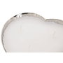 DKD Home Decor Vela Corazon Dorado Plateado Cera Parafina Aluminio 18 x 3.5 x 18 cm 2 Unidades 3 Mechas Duracion 12h