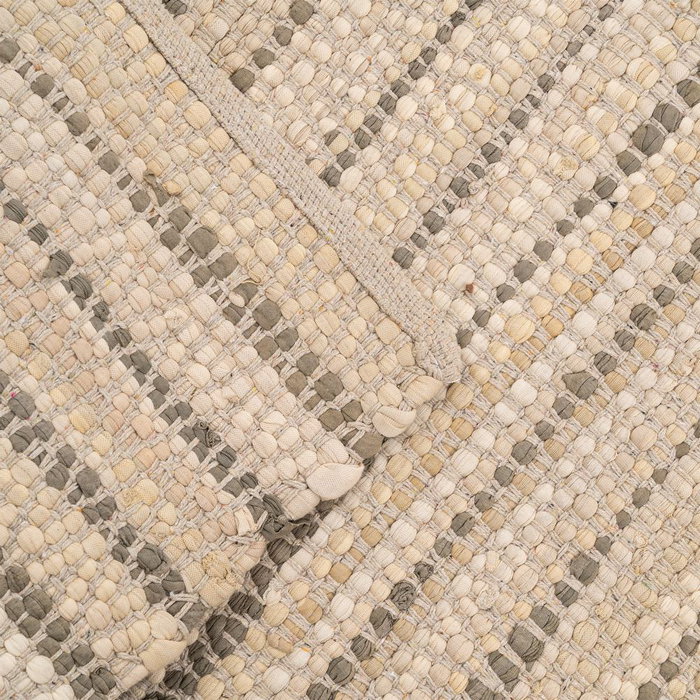 Alfombra Natural Algodón Decoración 160 X 230 cm