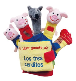 EDEBE Los 3 cerditos y el lobo (Libro guante con títeres de dedo)