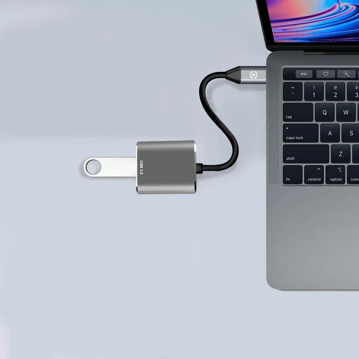 Celly Adaptador USB-C macho a USB 3.2 Gen 1 hembra Plata PROUSBCUSBDS Celly Adaptador USB-C macho a USB 3.2 Gen 1 hembra Plata PROUSBCUSBDS