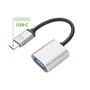 Celly Adaptador USB-C Macho a USB 3.0 / USB-A Hembra, USB 3.2 Gen 1, Color Plata, Material Metal - PROUSBCUSBDS