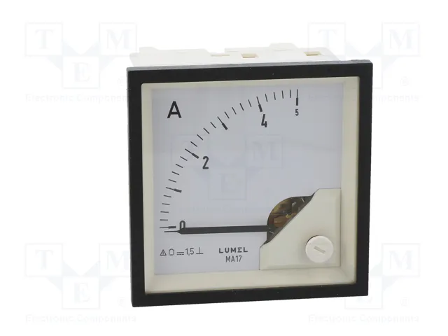 LUMEL Amperímetro Analógico para Panel 0÷5A DC Clase 1,5