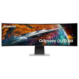 Samsung Odyssey OLED G9 S49CG954SU 124cm/49" 5120x1440 Dual QHD 240Hz 0,03ms Curved OLED 2xUSB-C MiniDP MicroHDMI HDMI LS Silver