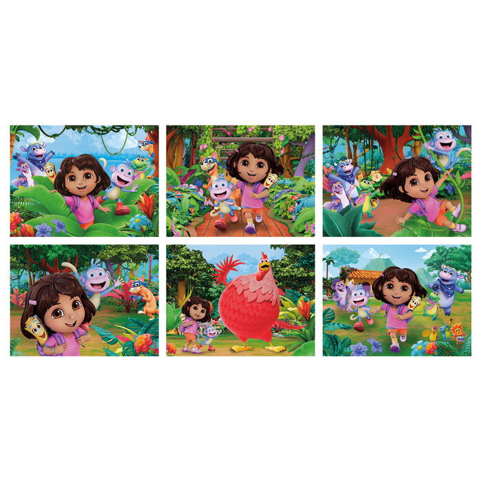 Clementoni Puzzle cubo Dora la Exploradora 12 piezas