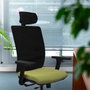 PIQUERAS Y CRESPO Silla de oficina Haches con mecanismo Sincro/Traslack en Blanco