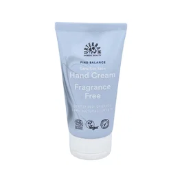 URTEKRAM Fragrance Free Crema de Manos Eco Vegan 75ml - Con Aloe Vera y Manteca de Karité, Cosmética Orgánica Certificada