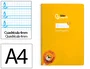 Liderpapel Cuaderno espiral Pautaguía A4 tapa dura amarillo