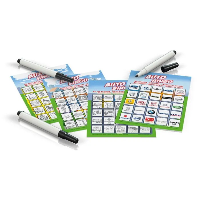 Schmidt Spiele Auto Bingo Juego de Mesa para Viajes y Entretenimiento