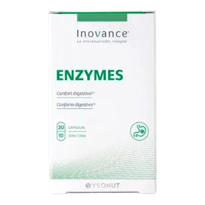 Inovance Enzymes 20 Cápsulas - Complemento para la Digestión de Macronutrientes y Gluten Inovance Enzymes 20 Cápsulas - Complemento para la Digestión de Macronutrientes y Gluten