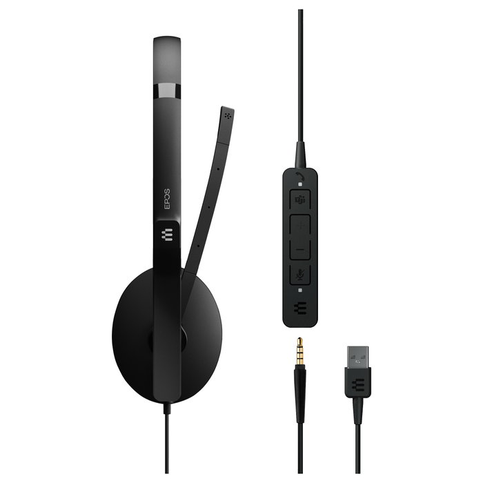 EPOS ADAPT 165T USB II Auriculares Alámbricos Diadema Binaural Oficina Centro de llamadas Negro