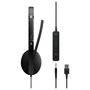 EPOS ADAPT 165T USB II Auriculares Alámbricos Diadema Binaural Oficina Centro de llamadas Negro