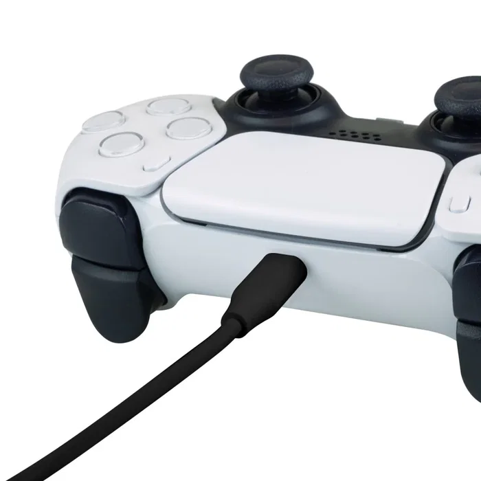 Blade Gaming Cable USB-C a USB-C de 3m FT0042 para PS5 DualSense, Carga y Datos, Incluye Adaptador USB-A