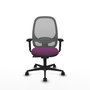 PIQUERAS Y CRESPO Silla de oficina Cilanco con mecanismo Sincro, Morado y Gris
