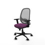 PIQUERAS Y CRESPO Silla de oficina Cilanco con mecanismo Sincro, Morado y Gris