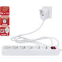 Rev Powersplit Regleta de enchufes 6+1 tomas con interruptor Blanco 5m