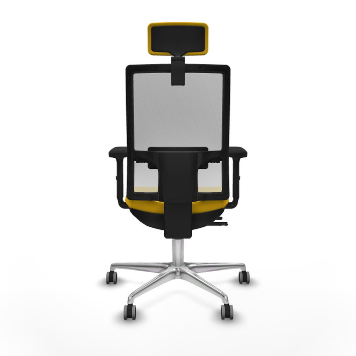 PIQUERAS Y CRESPO Silla de oficina Horna con mecanismo Sincro/Traslack, Amarillo y Blanco PIQUERAS Y CRESPO Silla de oficina Horna con mecanismo Sincro/Traslack, Amarillo y Blanco