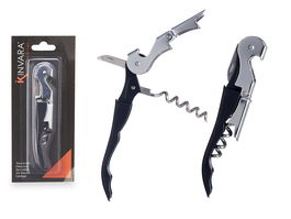 Kinvara Abridor Metálico Negro Acero Inoxidable y Plástico 12x1.3x2.5 cm (Set de 12)