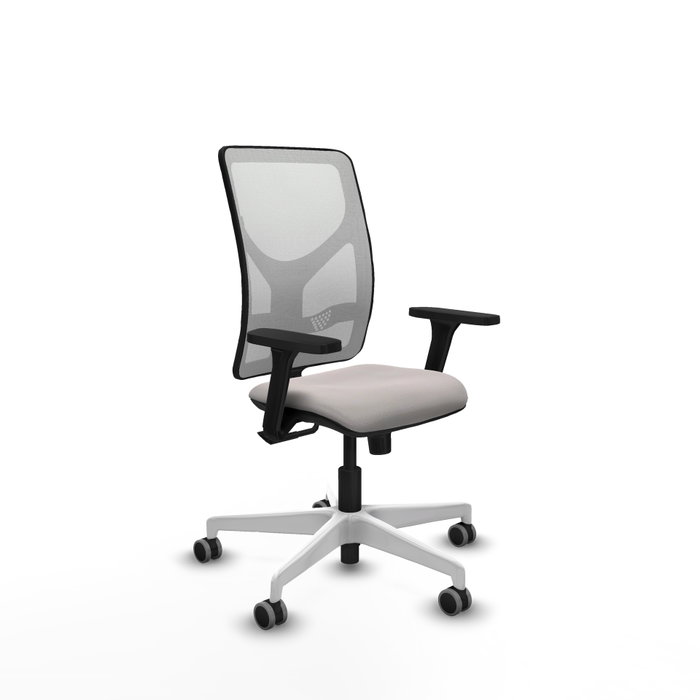 PIQUERAS Y CRESPO Silla de oficina Motilla con mecanismo Sincro, Blanco PIQUERAS Y CRESPO Silla de oficina Motilla con mecanismo Sincro, Blanco