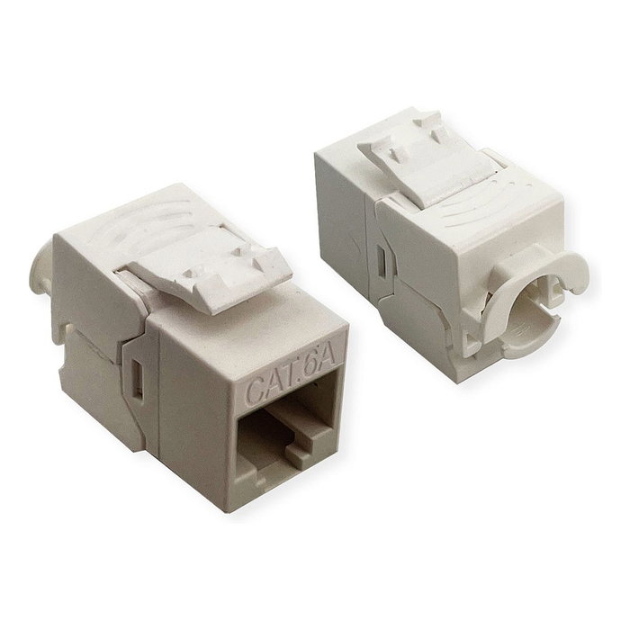 ROLINE Keystone Cat.6A RJ-45 SLIM sin herramientas Blanco ROLINE Keystone Cat.6A RJ-45 SLIM sin herramientas Blanco