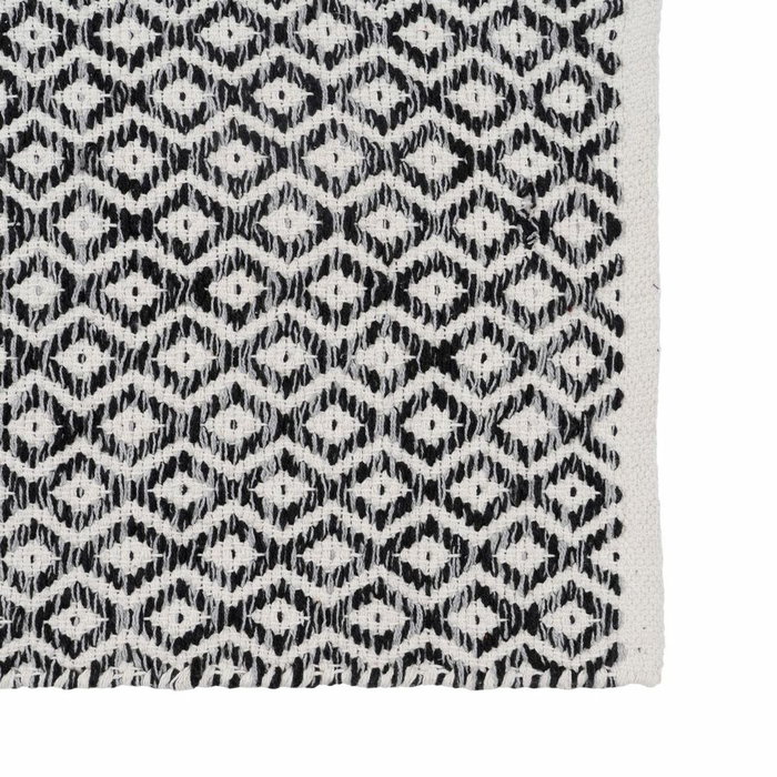 Ixia Alfombra Gris Poliéster-Algodón 120 x 180 cm