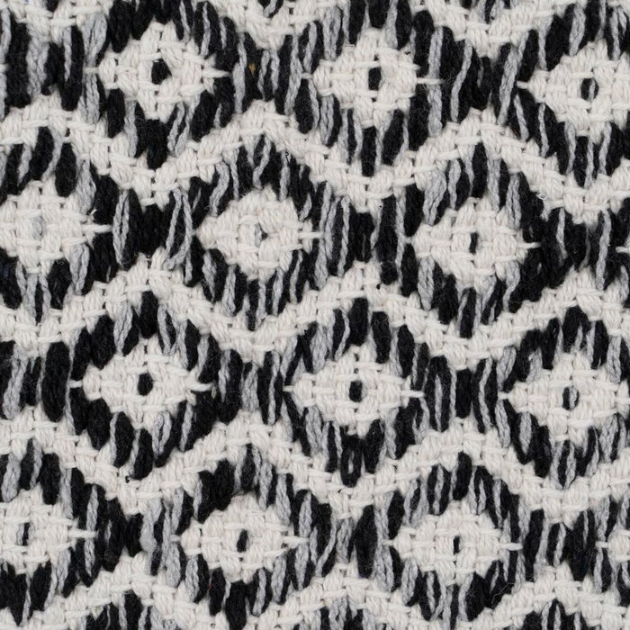 Ixia Alfombra Gris Poliéster-Algodón 120 x 180 cm