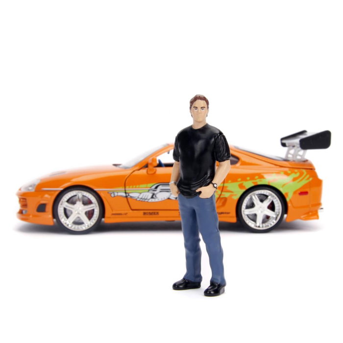Jada Fast & Furious 1995 Toyota Supra 1:24 con figura de Brian O'Conner