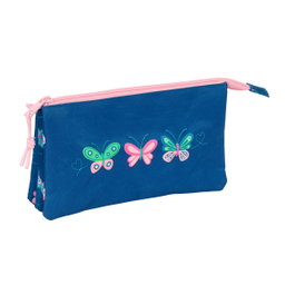Safta Portatodo Triple Blackfit8 Mariposas