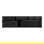 ICY BOX IB-174SSK-U Bandeja para Discos Duros SATA/SAS, 1x 2.5" + 1x 3.5" a 2x SATA, para Bahía de 5.25", Hot-Swap, Aluminio Negro