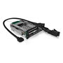 ICY BOX IB-174SSK-U Bandeja para Discos Duros SATA/SAS, 1x 2.5" + 1x 3.5" a 2x SATA, para Bahía de 5.25", Hot-Swap, Aluminio Negro