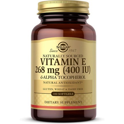 SOLGAR Vitamina E 400 IU (268 mg) 100 Cápsulas Blandas SOLGAR Vitamina E 400 IU (268 mg) 100 Cápsulas Blandas