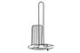 DKD Home Decor Portarrollos Loft Negro Metal 18.5 x 31.5 x 18.5 cm