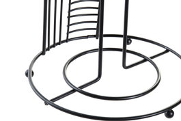 DKD Home Decor Portarrollos Loft Negro Metal 18.5 x 31.5 x 18.5 cm