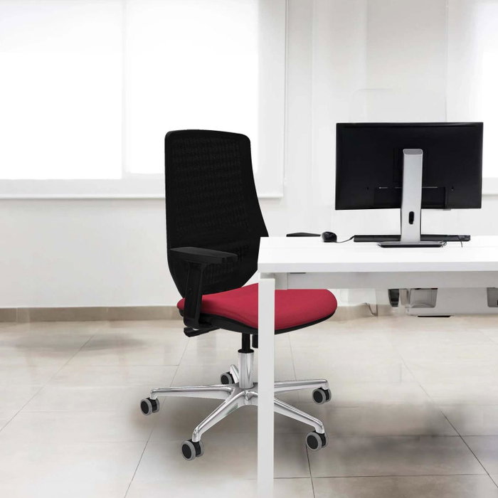 PIQUERAS Y CRESPO Silla de oficina Mardos con mecanismo Sincro, Gris y Negro PIQUERAS Y CRESPO Silla de oficina Mardos con mecanismo Sincro, Gris y Negro
