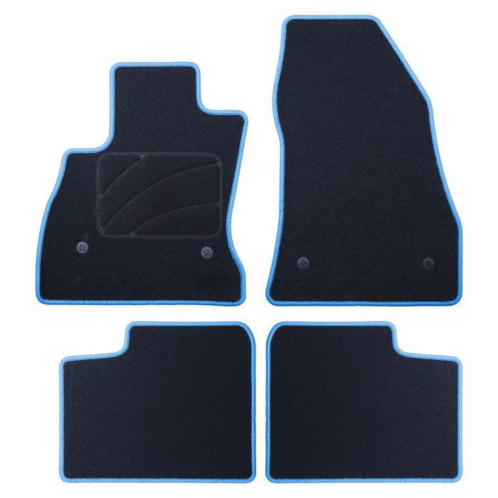 OCC Design Alfombrilla a Medida para Fiat 500L 2012-2017 5 Piezas con Ribete Azul - OCCFT0004BL OCC Design Alfombrilla a Medida para Fiat 500L 2012-2017 5 Piezas con Ribete Azul - OCCFT0004BL