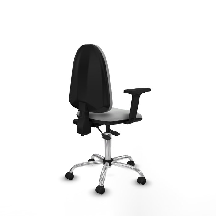 PIQUERAS Y CRESPO Silla de oficina Aýna Gris claro con brazos 2D