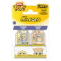 Minions Bitty POP! Vinyl Figuras Pajama Bob & Tourist Dave 2 cm