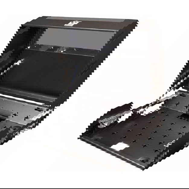 EQUIP ESF-05-B Bastidor de Pared Rack 19" 5HE Negro para Montaje en Red, Capacidad 30 kg, Puertas de Acero con Bloqueo y Rieles