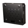 EQUIP ESF-05-B Bastidor de Pared Rack 19" 5HE Negro para Montaje en Red, Capacidad 30 kg, Puertas de Acero con Bloqueo y Rieles