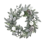 DKD Home Decor Corona LED de PVC 50x15x50 con 35 LEDs Verde y Blanco