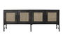 DKD Home Decor Buffet Balines Marron Mango Ratan 4 Puertas 155 x 40 x 61.5 cm