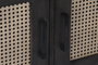 DKD Home Decor Buffet Balines Marron Mango Ratan 4 Puertas 155 x 40 x 61.5 cm