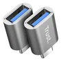 Trust Adaptador Calyx 2xUSB-C a USB-A Negro