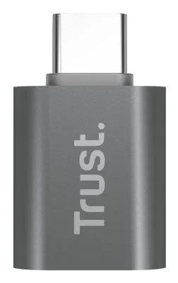 Trust Adaptador Calyx 2xUSB-C a USB-A Negro