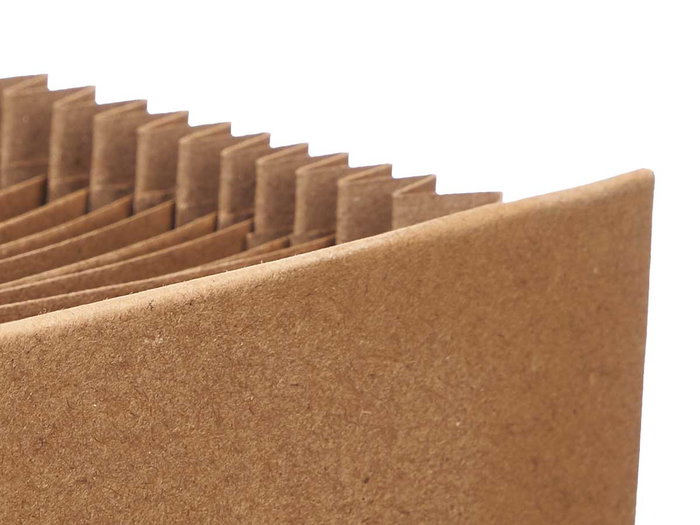 Maletín Compartimentos Kraft Asa Pincello 35.5 x 13.2 x 2.6 cm Marrón (Set de 6)