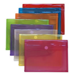 Dosier Sobre Grafoplas Pp Multiline Velcro Fº Fuelle Rojo (Set de 30)