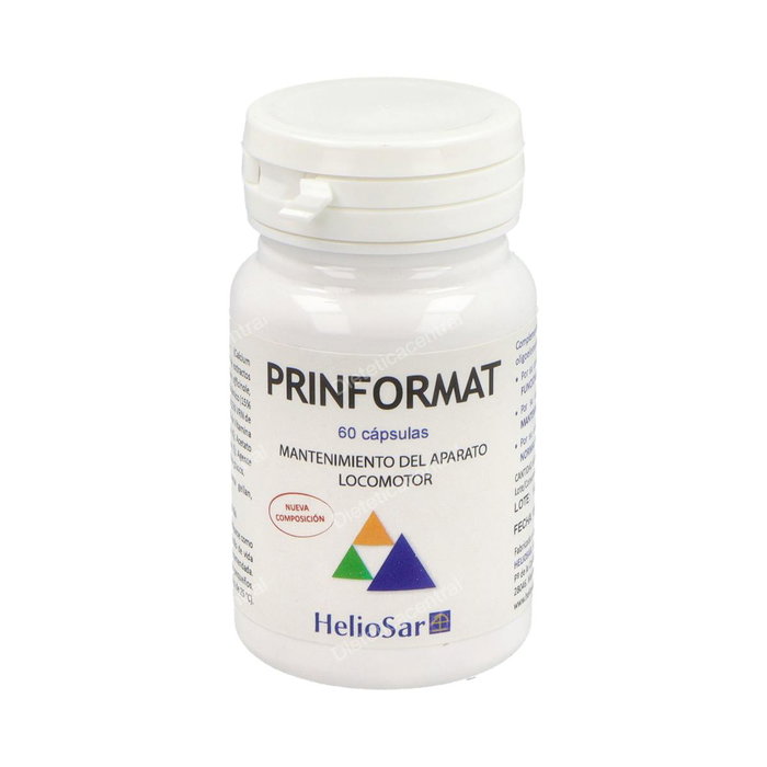 HELIOSAR Prinformat 60 Cápsulas - Complemento Alimenticio con Vitamina D, Calcio, Ácido Fólico para Huesos y Músculos HELIOSAR Prinformat 60 Cápsulas - Complemento Alimenticio con Vitamina D, Calcio, Ácido Fólico para Huesos y Músculos