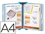 Djois Portacatalogo de Pared Polipropileno con 10 Fundas DIN A4 Color Azul